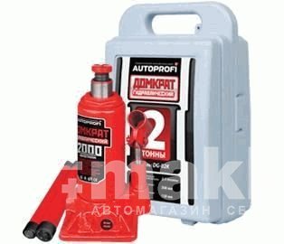 Домкрат гидрав 2т  бут.в кейсе. (выс под.308мм)  Autoprofi (DG-02K)