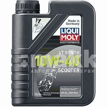 Масло моторное LIQUI MOLY Scooter Motoroil Synth 4T 10W-40 синт 1л 7522
