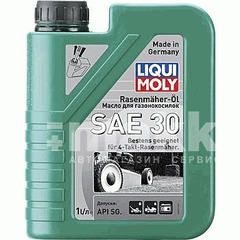 Масло моторное LIQUI MOLY Rasenmaher 4T газонокос. SAE 30 мин 1л  