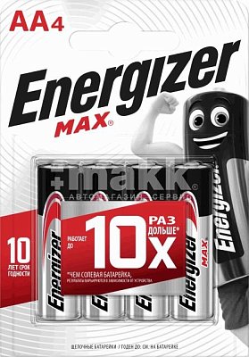 Батарейка АА LR6 ENR MAX BP4 RU (4шт/бл)