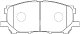 Колодки тормозные передние TOYOTA Harrier, Kluger, Highlander, LEXUS RX350, BP21497 SB NAGAMOCHI