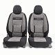 Чехлы автомоб. COMFORT велюр передний ряд 4 предм чёрн/серые AIRBAG COM-0405 BK/D.GY