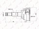 ШРУС наруж. 21х48х22 NISSAN Sunny Pulsar  CO-5730 LYNXauto "В"