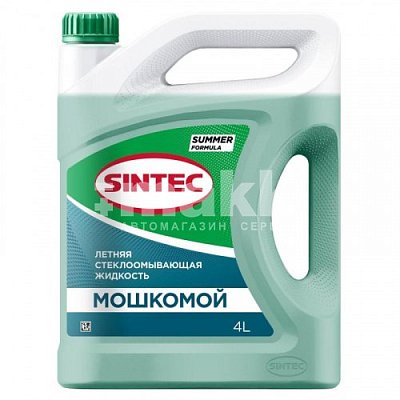 Летняя стеклоомывающая жидкость Sintec Мошкомой  4л