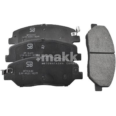 Колодки тормозные дисковые передние HYUNDAI SANTA FE, KIA SORENTO, SSANGYONG BP10446 SB NAGAMOCHI