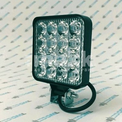 Рабочий свет ZOOML WL-334049H 9-32V 48W 6000К Mini (2835SMD/16, направленный, 85х85х15)