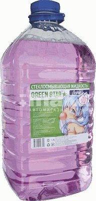 Летняя стеклоомывающая жидкость Green Star "Bubble Gum" 4л РОЗЛИВ, цена за 1 литр