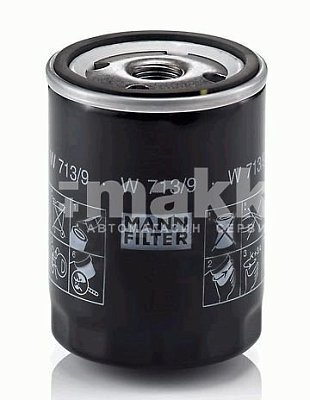 Фильтр масляный MANN W 713/9 Land Rover Discovery 98-04, Land Rover Defender 90/110/130 2,5 TD