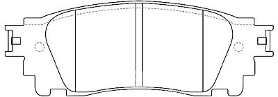 Колодки тормозные дисковые задние LEXUS NX, RC350, TOYOTA Harrier, C-HR, BP21007 SB NAGAMOCHI