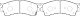 Колодки тормозные дисковые передние MAZDA Capella Premacy CP Cronos GE BP25239 SB NAGAMOCHI