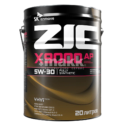 Масло моторное ZIC X9000 5W30  синтетическое 20л