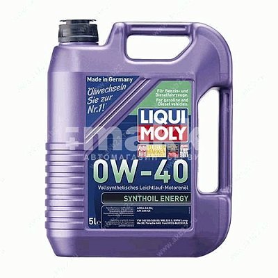 Масло моторное LIQUI MOLY Syntoil Energy 0W40 синт. 5л (1923)  