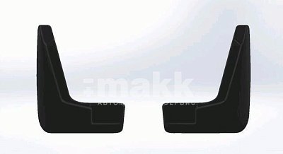 Брызговики черные модель Renault Logan (04-15) передний ряд (к-т 2шт) SRTK BR.P.RN.LOG.04G.06002
