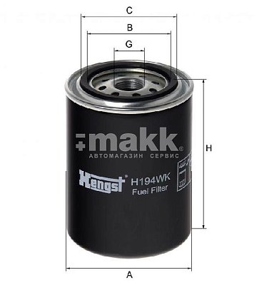 Фильтр топливный Hengst H194WK THERMO KING