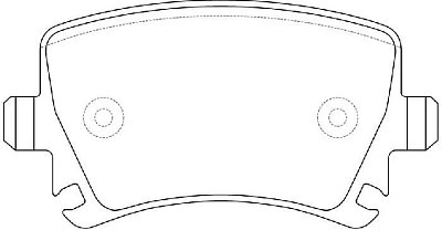 Колодки тормозные дисковые задние AUDI VW SEAT SKODA BP33349 SB NAGAMOCHI