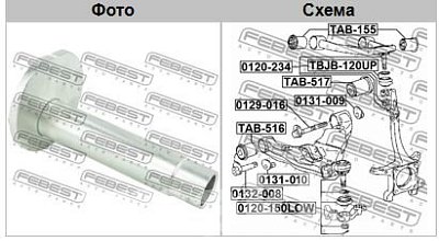 Эксцентрик TOYOTA LAND CRUISER PRADO GDJ150,GRJ150,KDJ150,LJ150,TRJ15# 2009.08- 0132-008 Febest