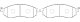 Колодки тормозные дисковые передние Infinity, Patfhinder J10E Z51 FX35 EX45 BP22444 SB NAGAMOCHI