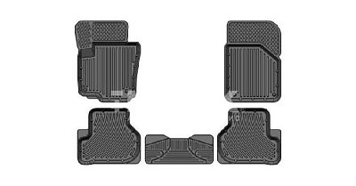 Коврики в салон Volkswagen Passat B6 SD/UN (05-11) к-т 5шт черный SRTK Премиум PR.W.PAS.B6.05G.02023