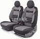 Чехлы автомоб. COMFORT COMBO велюр передний ряд 4 предм чёрн/серые AIRBAG CMB-0405 BK/D.GY