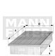 Фильтр воздушный MANN C 3377 (AP 132) Renault Laguna I 93-98, Espace III 96-00