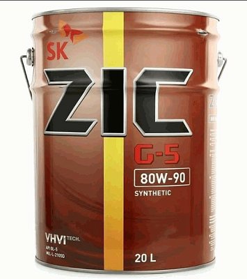 Масло трансмиссионное ZIC G-5 80W90 синтетическое 20л