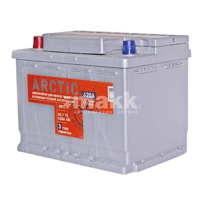 Аккумуляторная батарея 60 Ач Титан Arctic Silver п/п  24,2*17,5*19