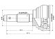 Шрус наруж. 30х26х56 Toyota Camry Gracia Solara Sienna Lexus RX TO-069 HPK  "В"
