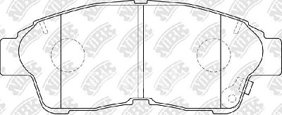 Колодки тормозные передние PN1322 NIBK