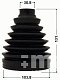 Пыльник ШРУСа переднего наружн. Land Cruiser Prado 120 CD21007 JIKIU