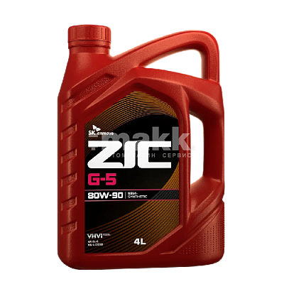 Масло трансмиссионное ZIC G-5 80W90 (GL-5) 4л синтетическое