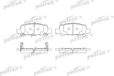 Колодки тормозные задние PBP1333 PATRON