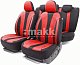 Чехлы автомоб. PERFORMANCE полиэстер 15 пред 4 мол чёрн/красные AIRBAG  PRF-1505 BK/RD
