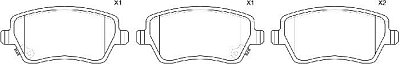Колодки тормозные передние NISSAN Micra K12E  Note E11E  Almera Renault Largus BP29805 SB NAGAMOCHI