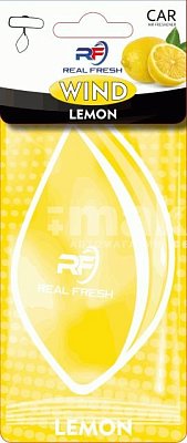 Ароматизатор подвесной Air freshener REAL FRESH WIND (Lemon/Лимон)