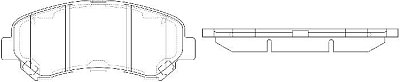 Колодки тормозные передние NISSAN X-Trail T31 Qashqai J10E BP22801 SB NAGAMOCHI