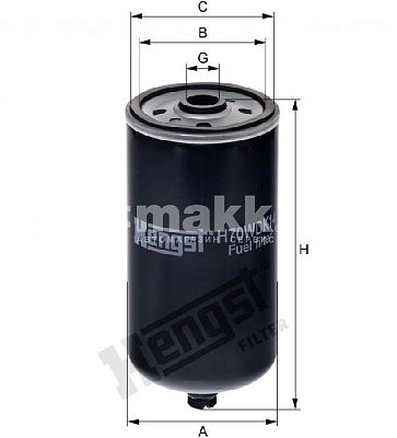 Фильтр топливный Hengst H70WDK14 (WDK 725) Ikarus 411; MAN F2000, F7, F8, F9, F90, G90, L2000, LE, 1