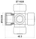 Крестовина рулевая Toyota 16*38 Camry, Lexus ST-1638 GMB