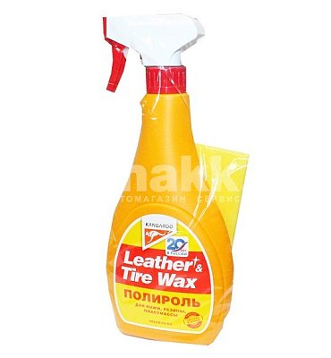 Полироль пластика Leather & Tire Wax, 500мл 330125