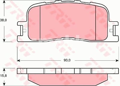 Колодки тормозные задние PBP7011 PATRON