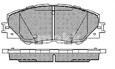 Колодки тормозные передние TOYOTA Rav4 ACA30,Blade GRE156H,Mark X Zio ANA15,GGA10 BP21530 SB NAGAMOC