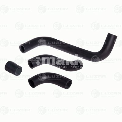 Патрубки радиатора ВАЗ 2105, 2107 медн. EPDM, (компл. 4 шт.). LPK 0105c LUZAR