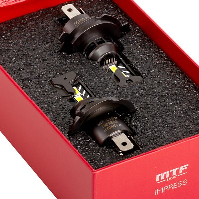LED Автолампа H4 12V 21W 2100LM, 6000K, серия IMPRESS MTF Light (2шт)