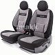 Чехлы автомоб. COMFORT велюр передний ряд 4 предм чёрн/серые AIRBAG COM-0405 BK/D.GY