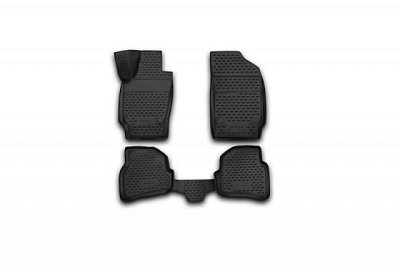 Коврики в салон Volkswagen Polo 2010+ сед. черный 3D Novline (к-т 4шт) NLC.3D.51.30.210k
