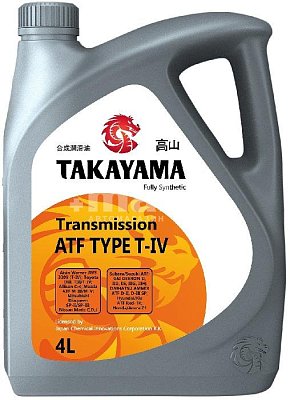 Масло трансмиссионное TAKAYAMA ATF TYPE T- lV  4л 