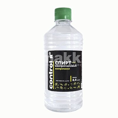Спирт изопропиловый 0,5л Control R (ст бут) 20 шт/уп