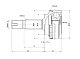 ШРУС наружный 22x58x24 c ABS 48T TOYOTA YARIS PCV1692 PATRON