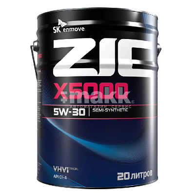 Масло моторное ZIC X5000 5W30  полусинтетическое 20л