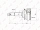 ШРУС наруж. 23х48х22 NISSAN Micra March CO-5746 LYNXauto "В"