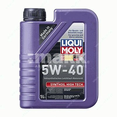 Масло моторное LIQUI MOLY Synthoil high tech 5W40 синт. 1л (1924)  